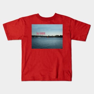 Sag Harbor-North Haven Bridge Kids T-Shirt